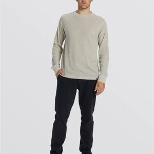Men’s‎ Billabong Essential Long Sleeve Thermal Top, Light Gray Heather, Large
